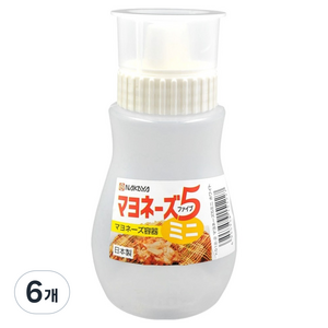 나까야 거꾸로 5구 마요네즈 소스통 소형, 260ml, 6개