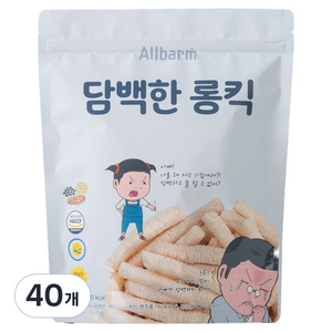 Allbarm 담백한 롱킥, 담백한 맛, 30g, 40개