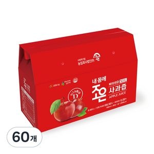 내 몸에 조은 비타민D 사과즙, 100ml, 60개