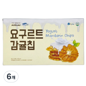 미엘미 요구르트 감귤칩 박스형, 6개, 66g