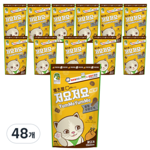 캐츠랑 고양이 저요저요 종합보양간식, 닭고기, 60g, 48개