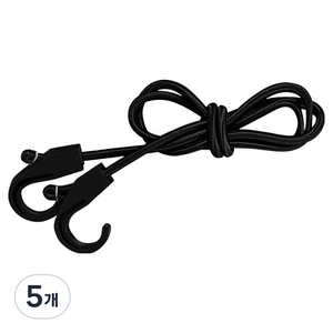 로티홈시스 카트 고정 로프, 5개, 블랙