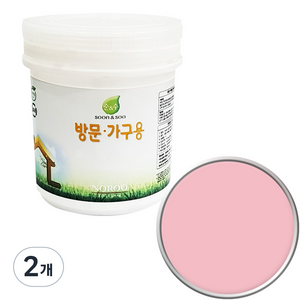 순앤수 방문 가구용 페인트, 로열핑크NR1029, 1L, 2개