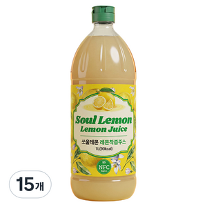 파이토메이드 쏘울레몬 레몬 착즙주스, 15개, 1L