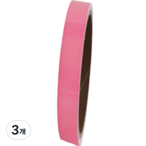 디트리 주차장 안전 반사 테이프, 3개, 핑크