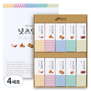 밀양한천 프리미엄 넛츠양갱 세트, 4세트, 450g