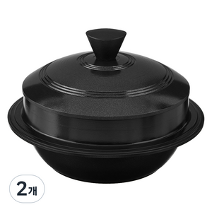 코멧 인덕션 가마솥, 블랙, 2개, 20cm