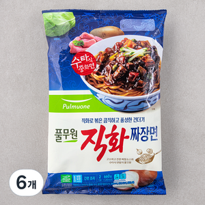 풀무원 직화짜장면 2인분, 660g, 6개