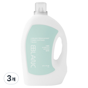 비블랑 유아 섬유유연제 블랑향 대용량, 3.1L, 3개
