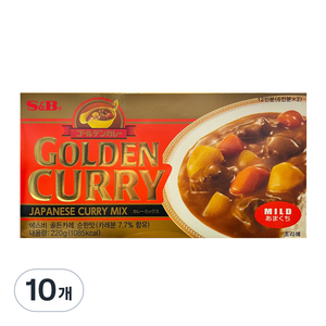 에스비골든 카레 순한맛, 220g, 10개