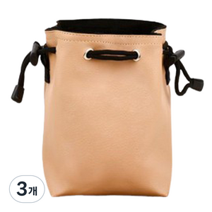데이소이 컬러풀 방수 카메라 렌즈 파우치 M, 단일상품(바닐라), 3개