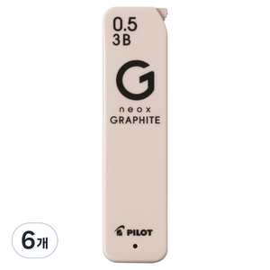 파이롯트 new 네옥스 그라파이트 샤프심 3B, 0.5mm, 6개
