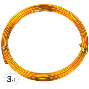 마다꾸미 에나벨 공예철사 1.5mm x 5m, 07 주황색, 3개