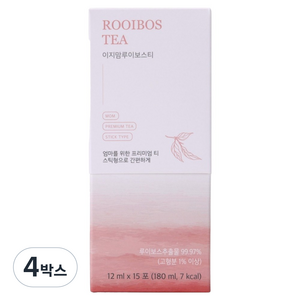 이지맘 루이보스티 액상스틱, 12ml, 15개입, 4박스