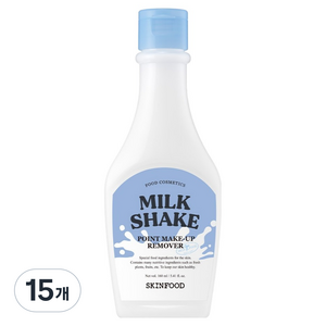 스킨푸드 밀크쉐이크 포인트 메이크업 리무버, 160ml, 15개