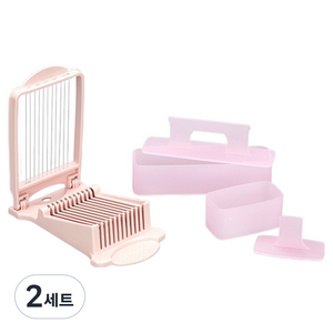 도블레 알럽하우스 스팸김밥 만들기 슬라이서 + 소틀 + 대틀 세트, 핑크, 2세트