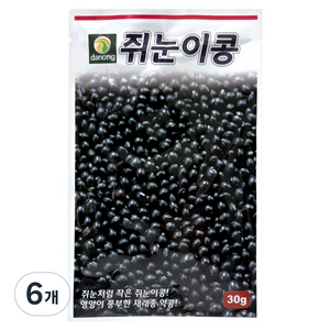 다농 쥐눈이콩 씨앗 30g, 6개