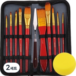 리라 고급 유화용 붓 세트, 2세트, 10종