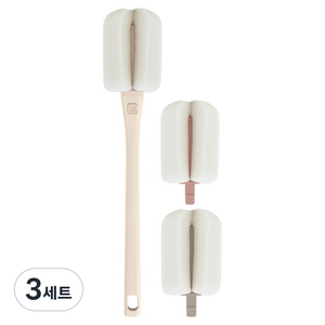 마더케이 리필형 젖병솔 세트, 3세트, 크림