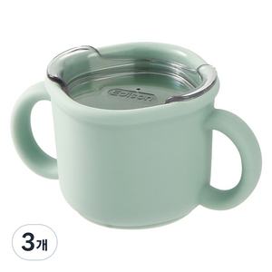 에디슨 국산 프리미엄 실리콘 트레이닝 컵, 민트, 3개, 150ml