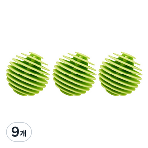 킹스로드 깔끔한 세척 세탁볼 라지, 그린, 9개