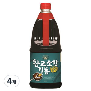 덕화 참고소한기름, 1.8L, 4개