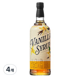 탐사 바닐라시럽, 1L, 4개
