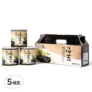 해달음 광천 재래 캔김 35g 3개, 5세트