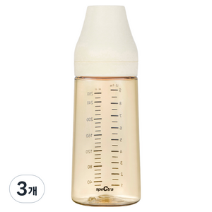 스펙트라 올셋 PPSU 젖병, 크림바닐라, 260ml, 3개