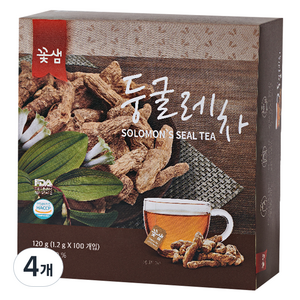 꽃샘 둥굴레차, 1.2g, 100개입, 4개