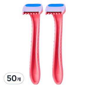마켓링 여성용 제모 면도기 type2 ONE SIZE, 50개, 1개입