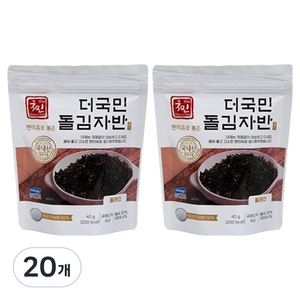 더국민 현미유 돌김자반, 40g, 20개