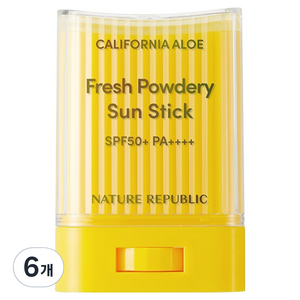 네이처리퍼블릭 캘리포니아 알로에 보송 선스틱 SPF50+ PA++++, 24g, 6개
