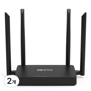 넥스트유 듀얼밴드 1200Mbps 유무선 공유기, NEXT-5004N, 2개