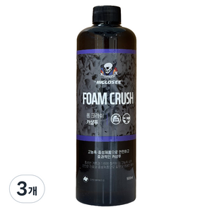 하이글로씨 폼 크러쉬 카샴푸, 3개, 500ml