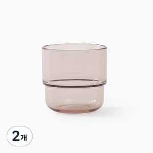 탁가온 유아용 에코젠 투명컵, 브라운, 2개, 200ml