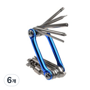 자전거 분리 조립 비상용 멀티툴, 6개