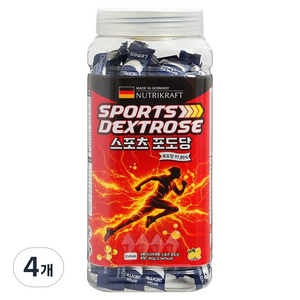 뉴트리크라프트 스포츠 포도당 캔디 레몬맛, 692g, 4개