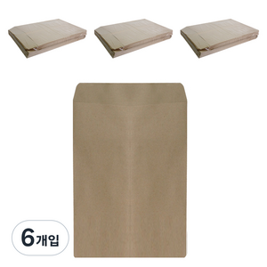 빅드림 크라프트지 각대봉투 100p, B5, 6개입