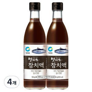 맛선생 참치액, 950g, 4개