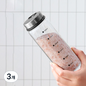 이와이엔스토리 코코 4단조절 내열유리 양념병, 300ml, 3개