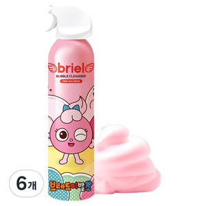 디보트브리엘 핑크 마카롱 버블 바디클렌저 딸기향, 200ml, 6개