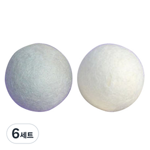 울 드라이 건조기볼 랜덤 발송, 혼합색상, 6세트