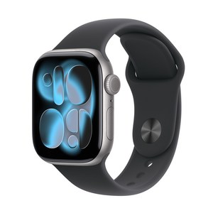 Apple 2025 애플워치 시리즈 11, 스페이스 그레이, 42mm, GPS+Cellular, 알루미늄,스페이스 그레이/블랙 스포츠 밴드, S/M