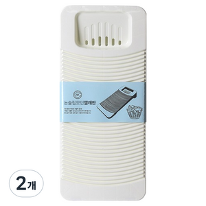 문일케미칼 논슬립 모던 빨래판 230 x 525 x 80 mm, 화이트, 2개