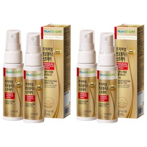 뉴트리디데이 프리미엄 프로폴리스 스프레이, 4개, 30ml