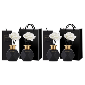 코코도르 블랙골드 에디션 디퓨저 2p + 비누꽃 스틱 2p 세트, 에이프릴프레쉬, 400ml, 2세트