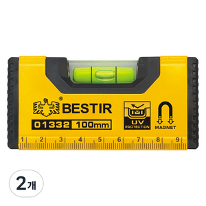 BESTIR 미니수평기 자석 100mm, 2개