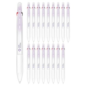 자바펜 지움3겔 지워지는 볼펜 0.5mm, 퍼플, 18개