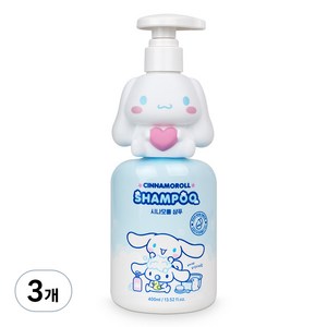 아텍스 시나모롤 약산성 샴푸 베이비파우더향, 400ml, 3개